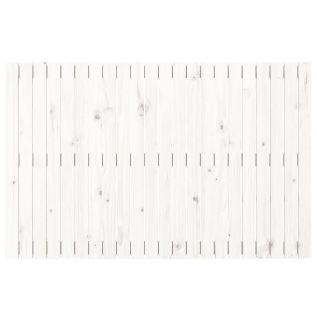 Wall Headboard White 140cm Solid Wood Pine Bedroom Bed Backrest Support