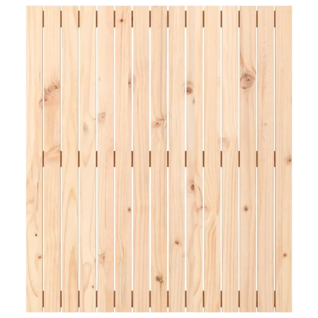 Wall Mounted Headboard 95.5cm Brown Solid Pine Wood for Bedroom