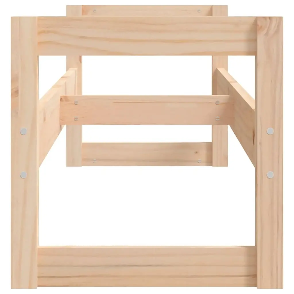 Tire Storage Shelf Organizer Solid Pine Wood 120x40x40cm Brown for Workshop and Garage