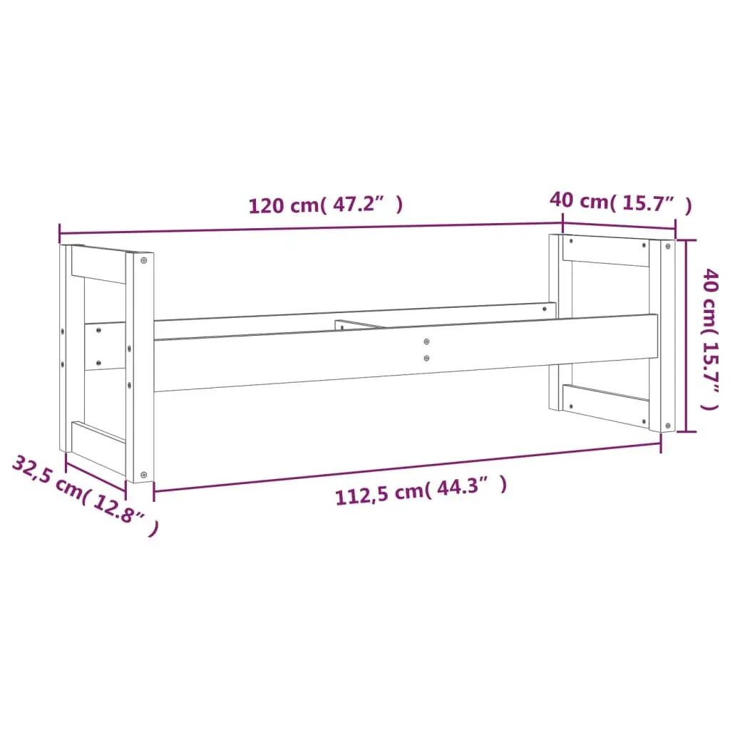 Tire Storage Shelf Organizer Solid Pine Wood 120x40x40cm Brown for Workshop and Garage