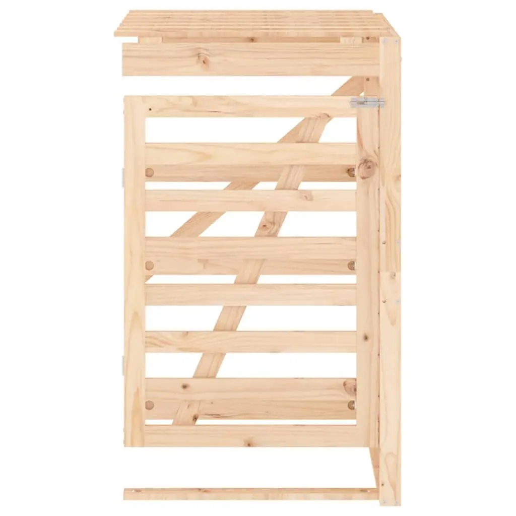 Wheelie Bin Storage Extension Solid Pine Wood Outdoor Brown