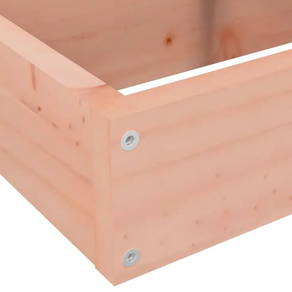 4 Tier Garden Planter Solid Douglas Wood Multi-Level L Shape Outdoor Brown