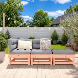 Practical Outdoor Seating with a Wooden Lounge Set
