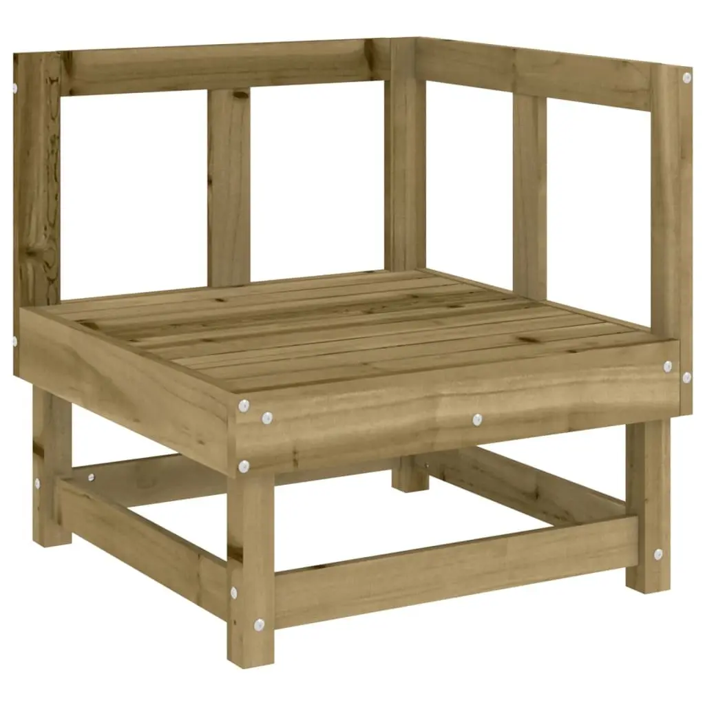 Outdoor Sectional Sofa Units 3 Piece Garden Lounge Set Wooden Modular Patio