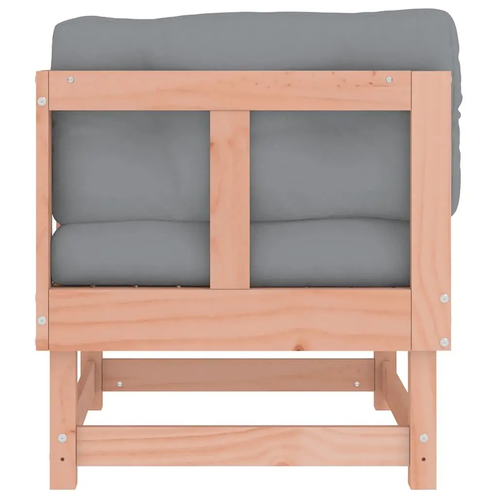 Outdoor Corner Sofas with Cushions 2 Pieces Solid Wood Garden Sectional Seating