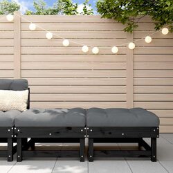 Practical Black Wooden Footstools for Your Outdoor Needs