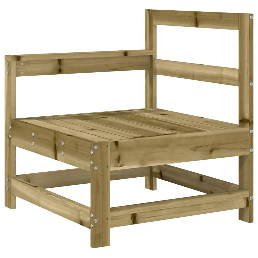 Outdoor Sectional Sofa 3 Piece Garden Lounge Set Impregnated Pine Slatted