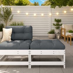 Versatile Garden Footstool with Cushion for Any Outdoor Space