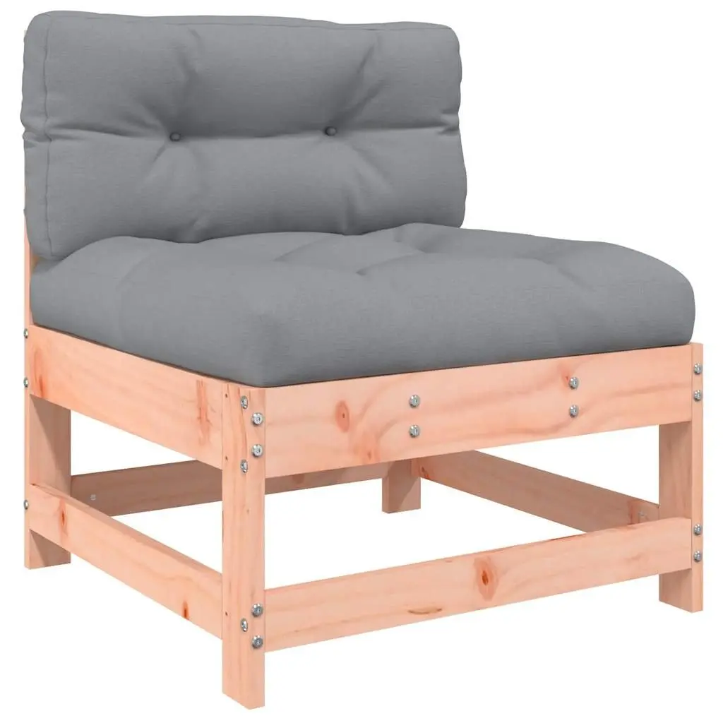 Wooden Garden Lounge Set 3 Piece Outdoor Sectional Sofa with Cushions Patio
