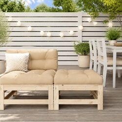 Versatile Garden Footstool with Cushion for Outdoor Comfort