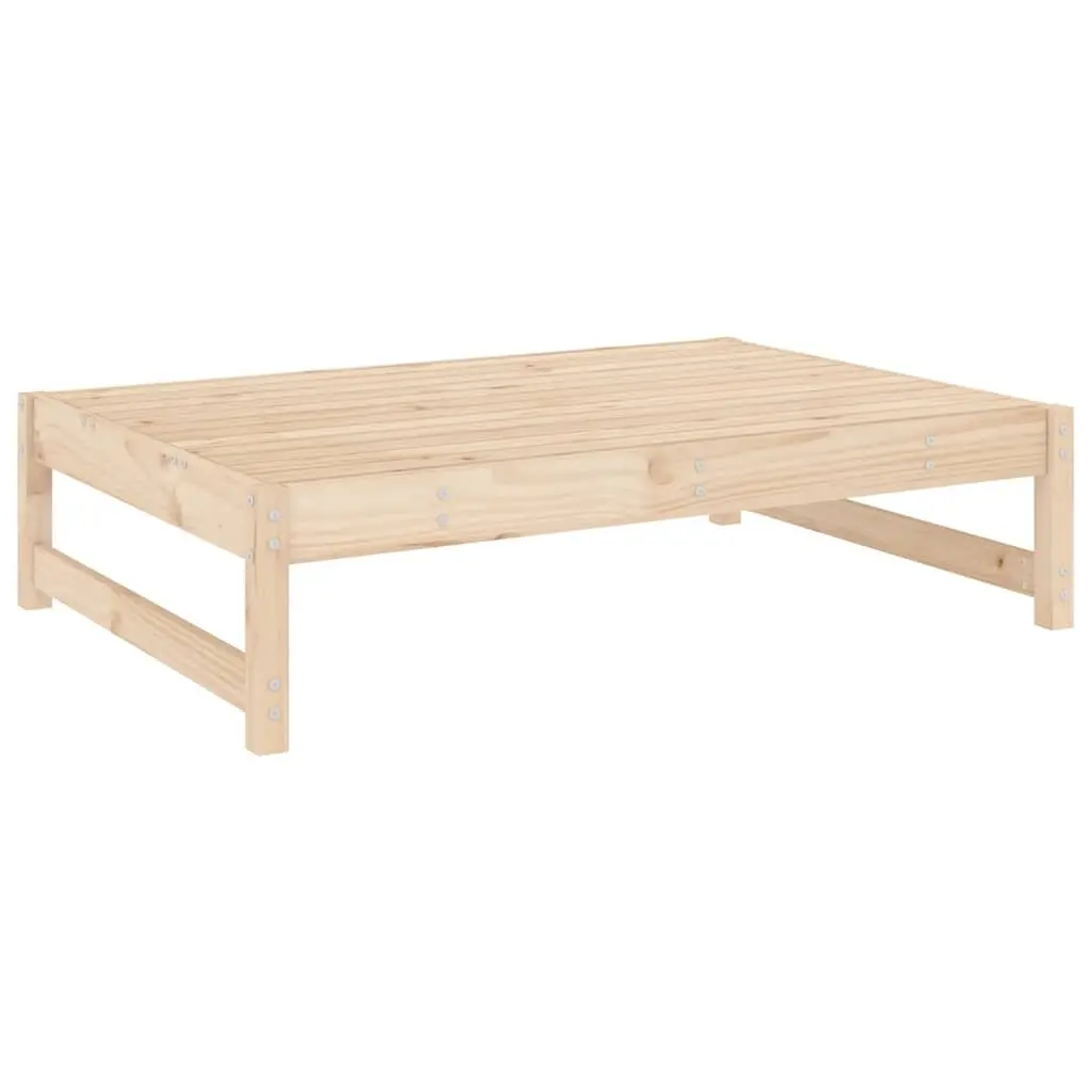 Garden Footstool Slatted Wood 120x80cm Brown