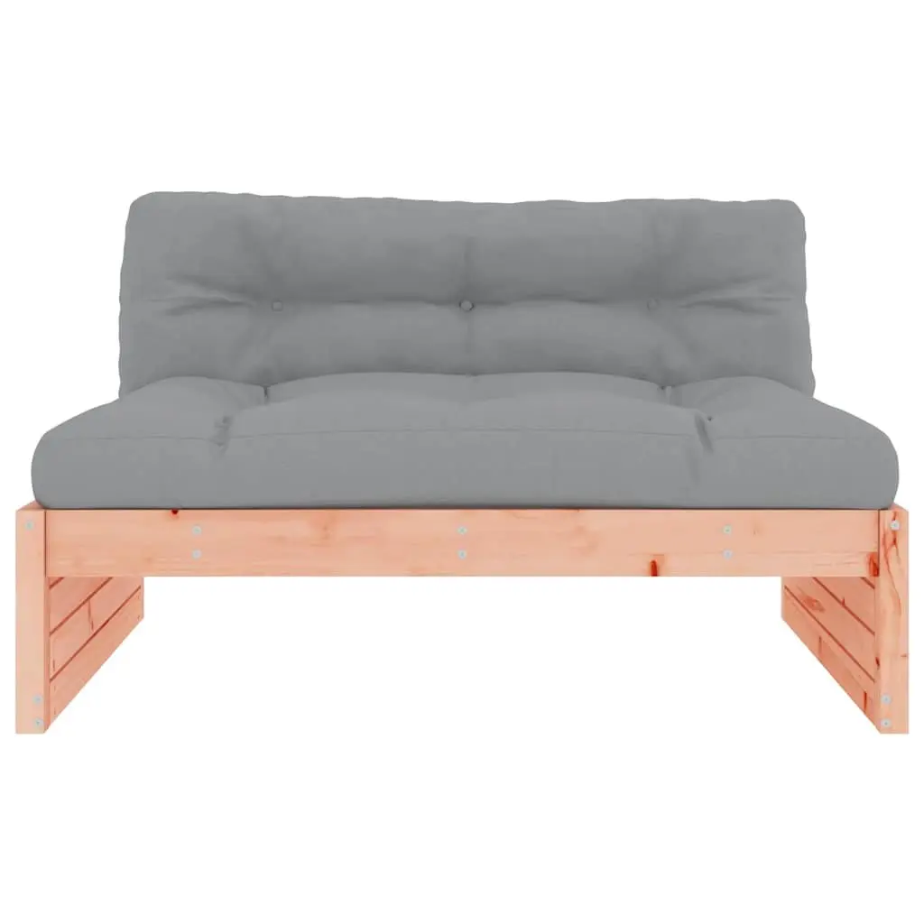 Middle Sofa Solid Douglas Wood 120x80 cm Brown Outdoor Sectional Seating