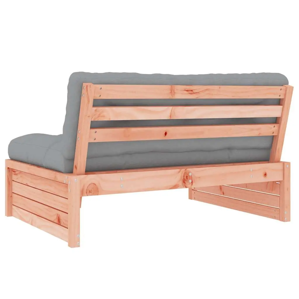 Middle Sofa Solid Douglas Wood 120x80 cm Brown Outdoor Sectional Seating