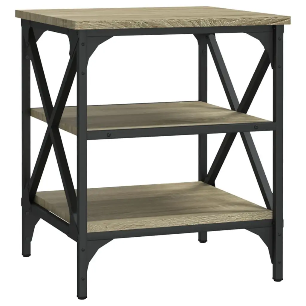 End Table Engineered Wood Brown 40x42x50cm