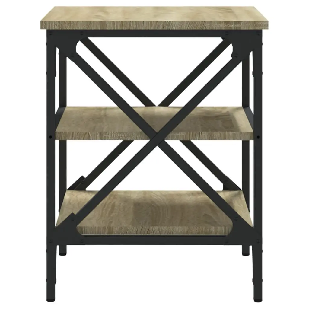 End Table Engineered Wood Brown 40x42x50cm