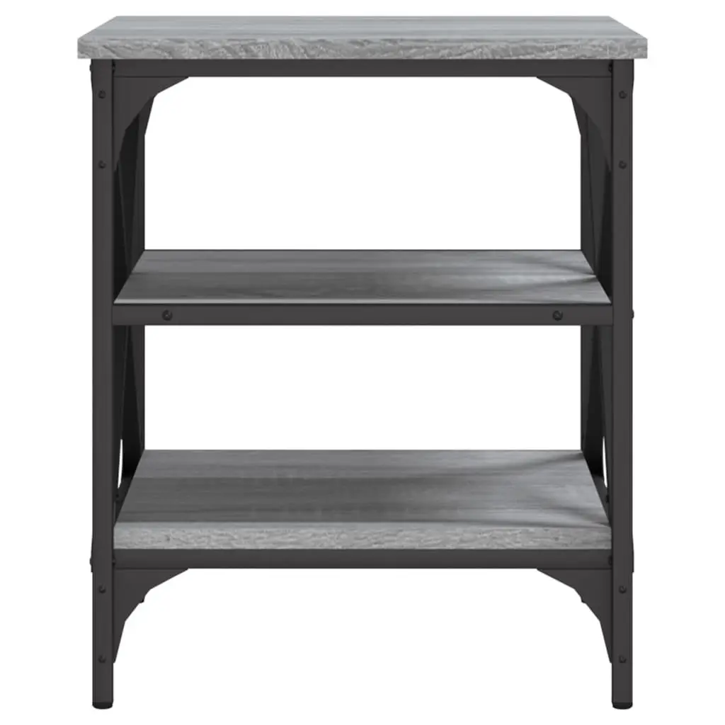 End Tables Engineered Wood 40 x 42 x 50 cm Grey 2 Piece