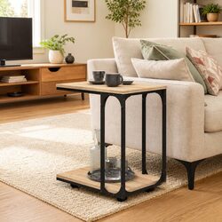 C-Shape End Table for Living Room Use