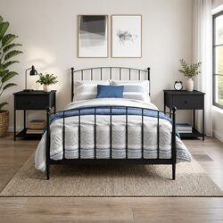 Versatile Black Bedside Table for Any Bedroom