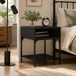 Practical Black Nightstand for Everyday Use