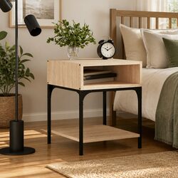 Practical Sonoma Oak Brown Nightstand for Everyday Use
