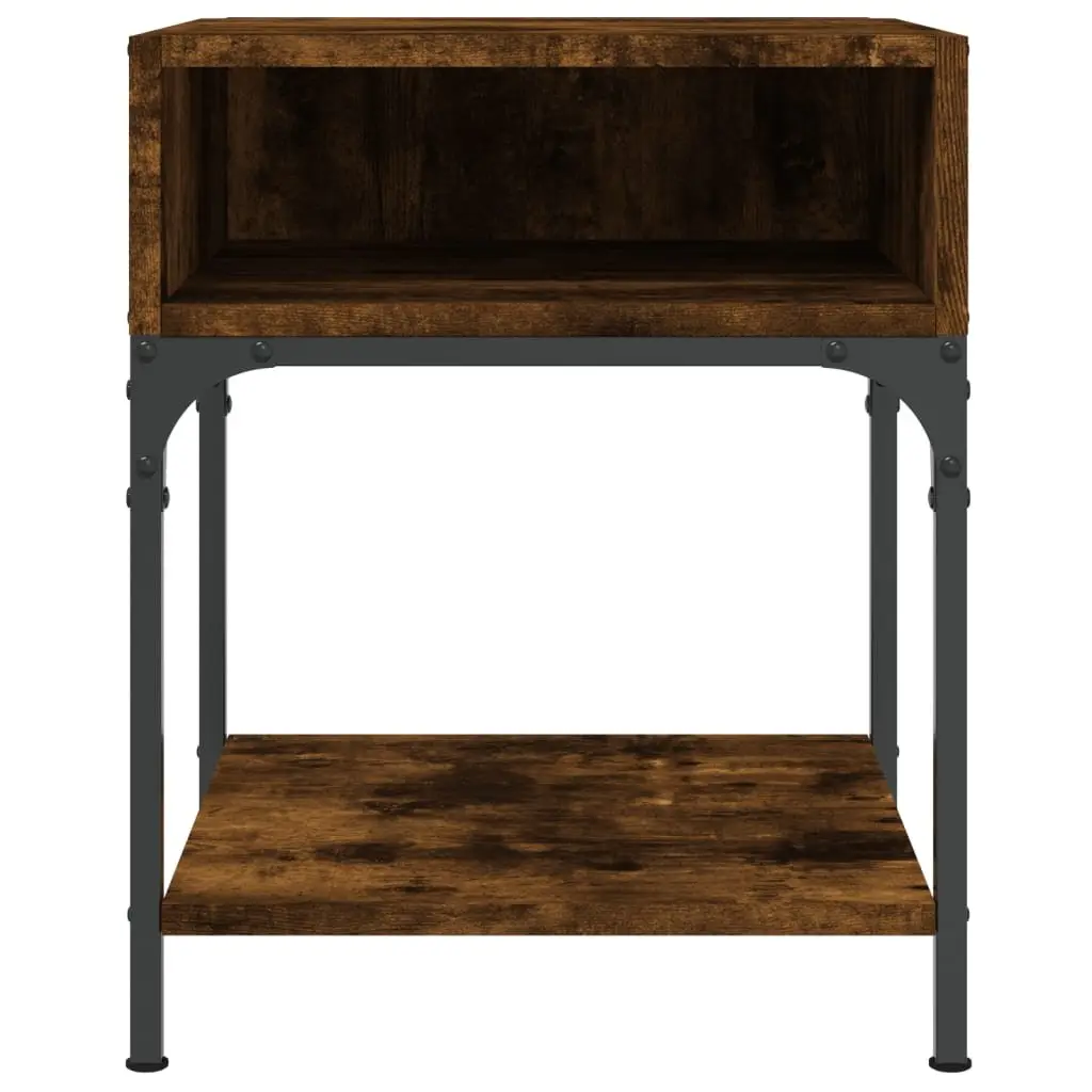 Bedside Tables Engineered Wood Brown 40x41x50 cm 2 pcs Nightstand Cabinet