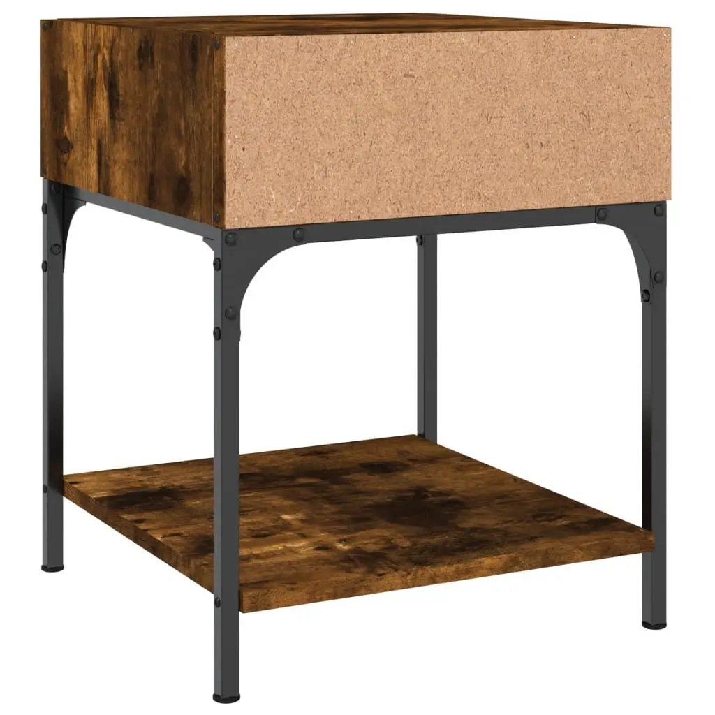 Bedside Tables Engineered Wood Brown 40x41x50 cm 2 pcs Nightstand Cabinet