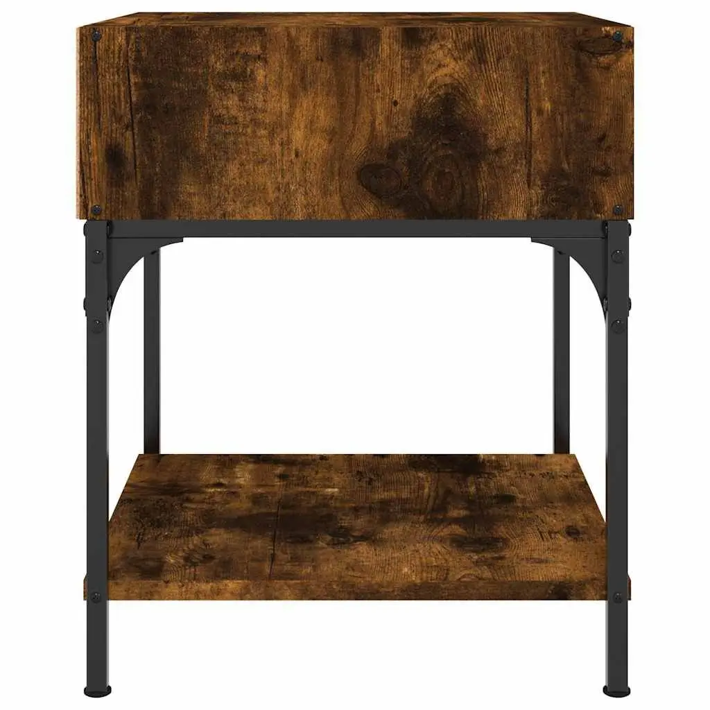 Bedside Tables Engineered Wood Brown 40x41x50 cm 2 pcs Nightstand Cabinet