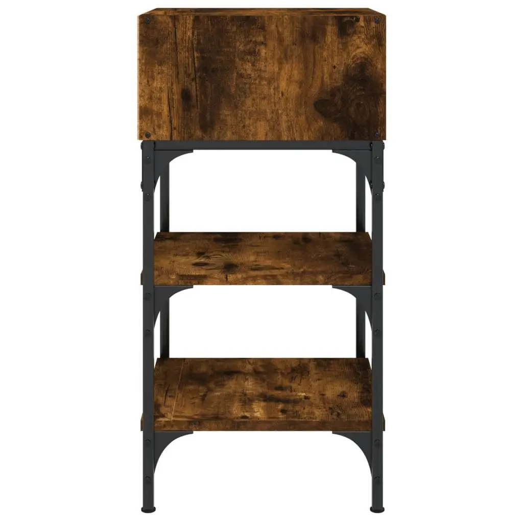 Bedside Table Engineered Wood Brown 35x34.5x70cm