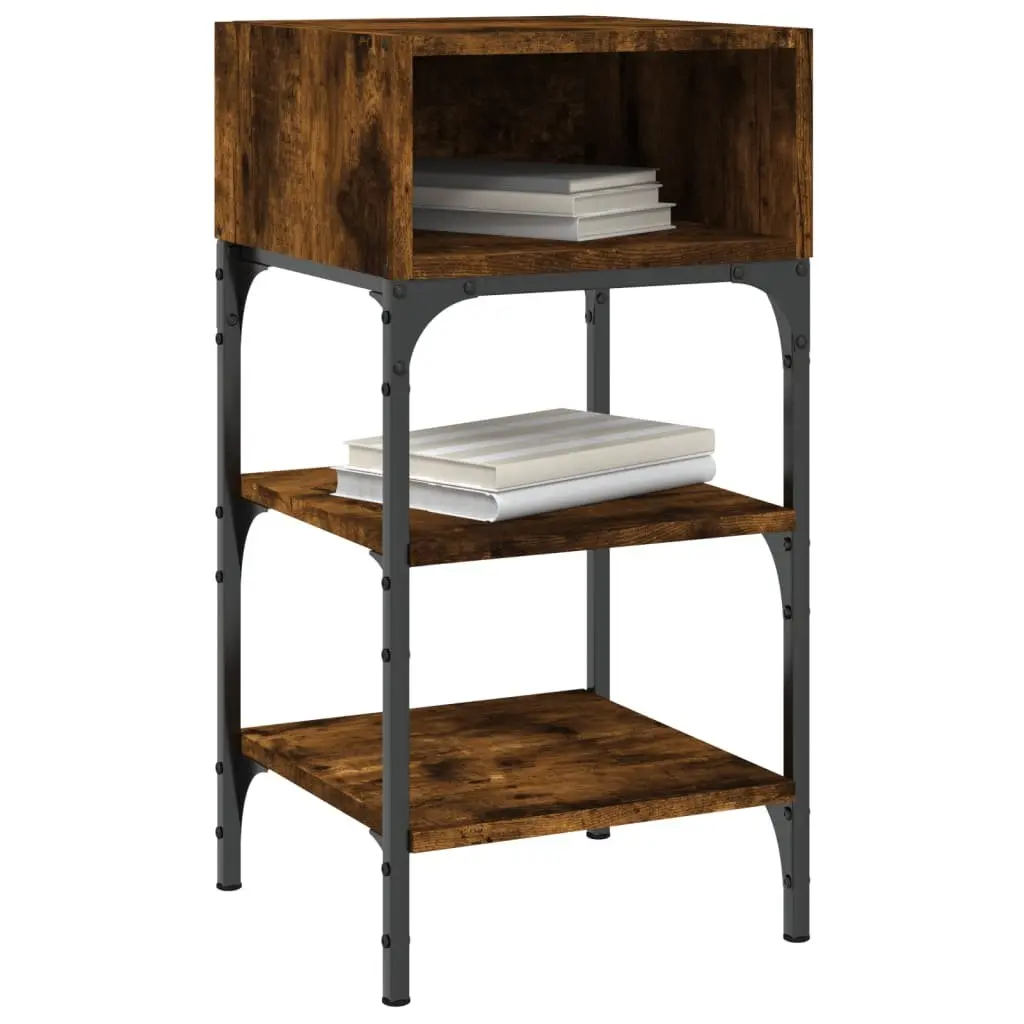 Bedside Table Engineered Wood Brown 35x34.5x70cm