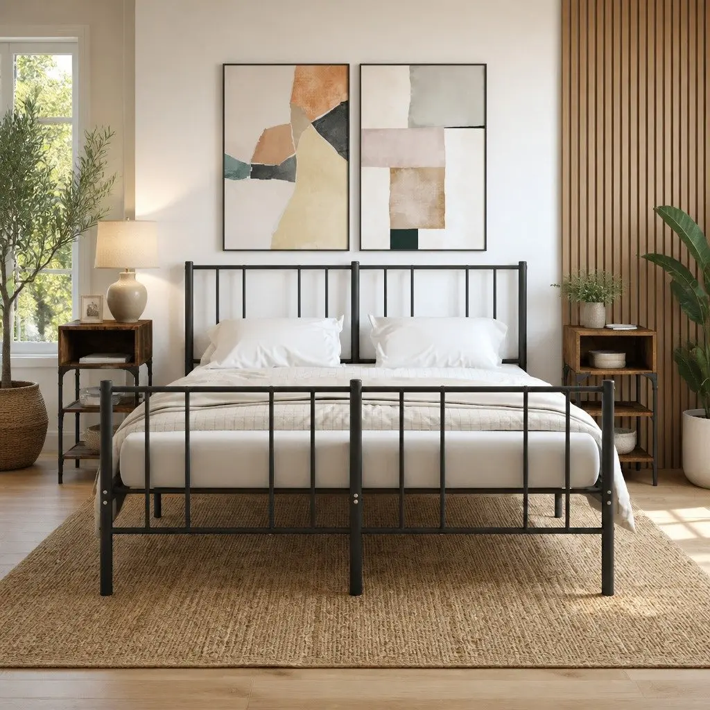 Bedside Tables Engineered Wood Brown 35x34.5x70 cm 2 Piece Nightstand Storage