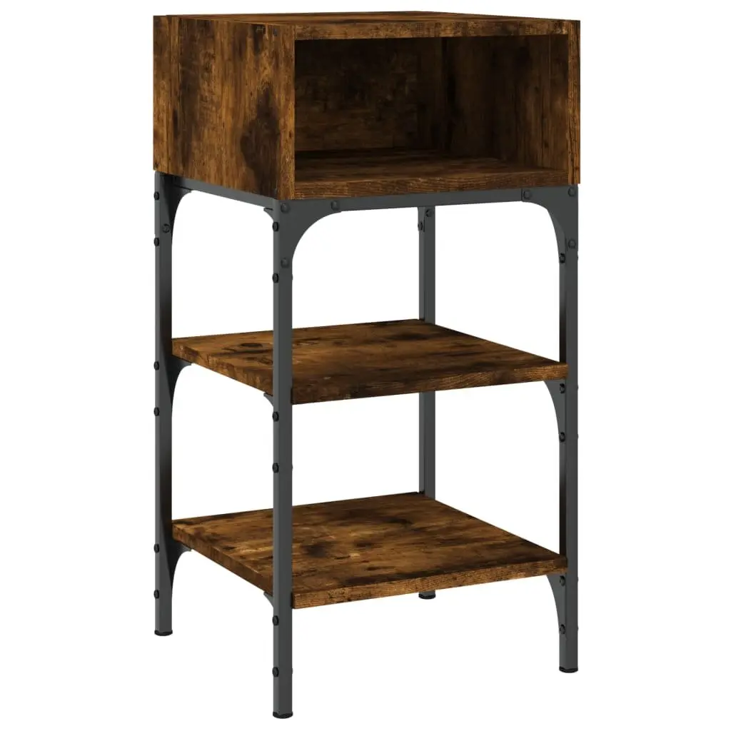 Bedside Tables Engineered Wood Brown 35x34.5x70 cm 2 Piece Nightstand Storage