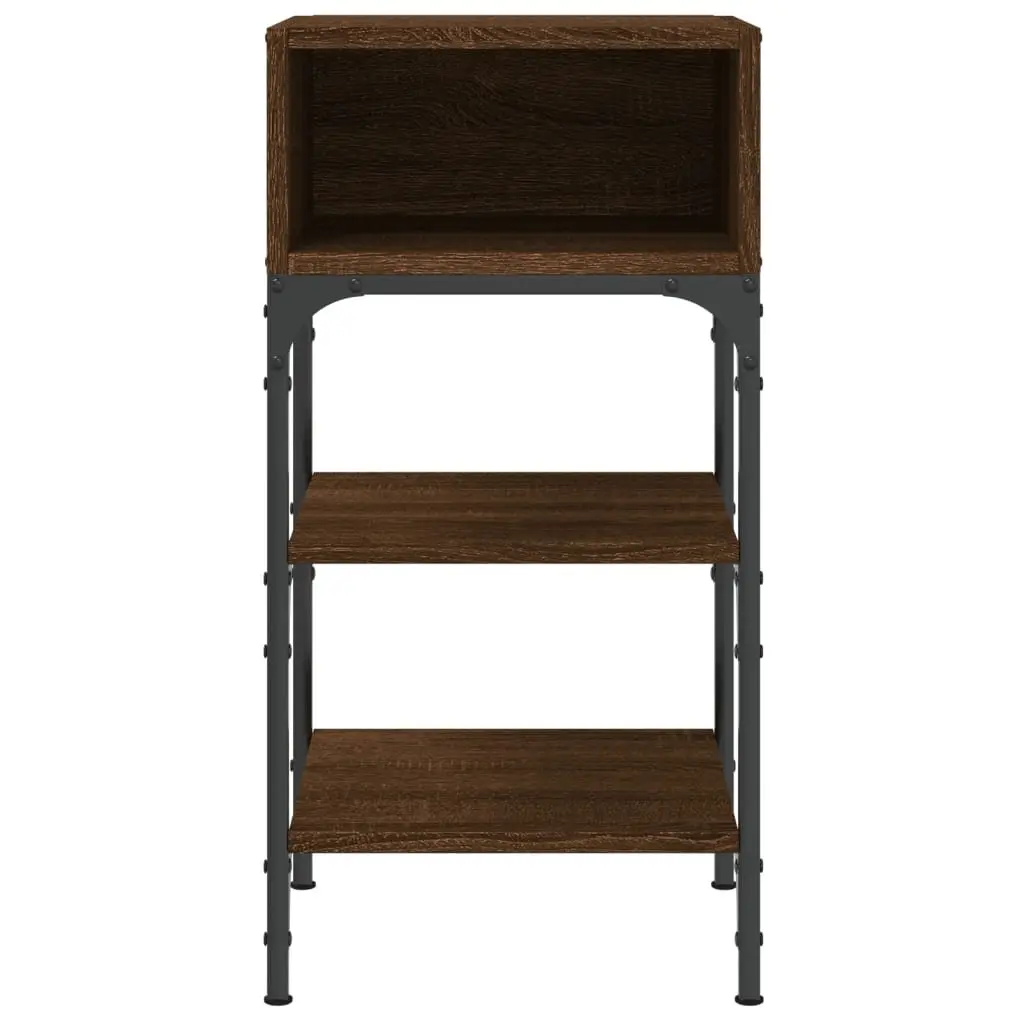 Bedside Tables Engineered Wood Brown Oak 35x34.5x70 cm 2 Piece