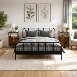 Versatile Bedside Cabinets for Daily Essentials - 2 Pack