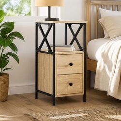 Functional Brown Bedside Cabinet for Everyday Use