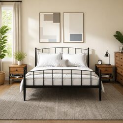 Functional Brown Oak Nightstands - 2 Pack