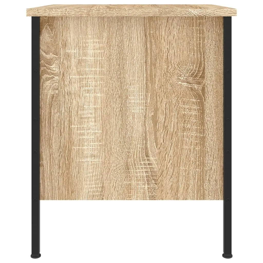 Bedside Cabinet Brown 40x42x50 cm Industrial Style Engineered Wood Storage