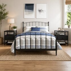 Ideal Storage Solution: Black Bedside Cabinets