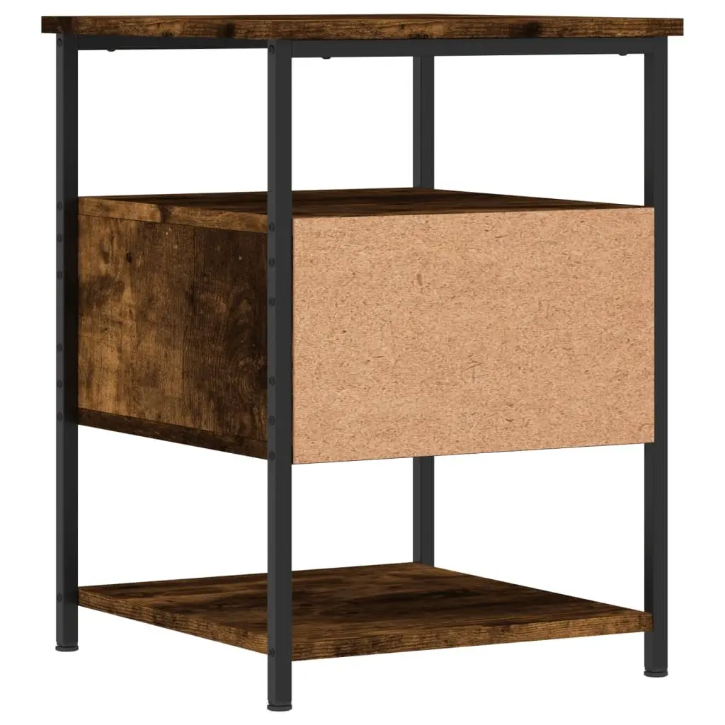 2-Piece Brown Bedside Cabinet Set for Home Use