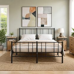 2-Piece Brown Sonoma Oak Bedside Cabinets