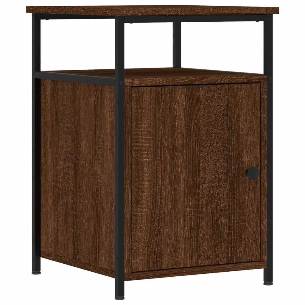 Bedside Cabinets 2 pcs Brown Oak 40x42x60 cm Engineered Wood Storage Tables