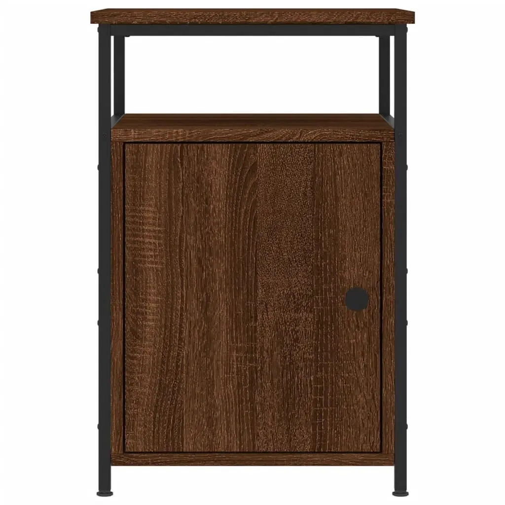 Bedside Cabinets 2 pcs Brown Oak 40x42x60 cm Engineered Wood Storage Tables