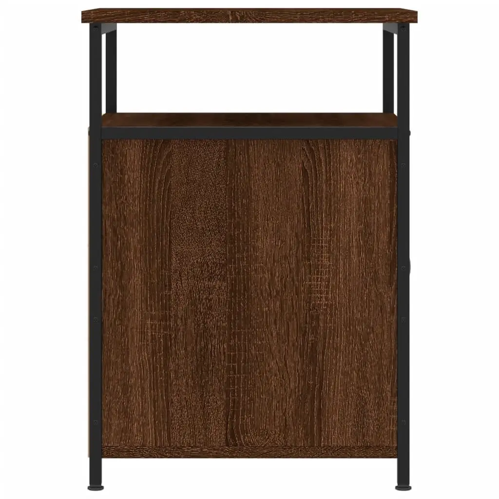 Bedside Cabinets 2 pcs Brown Oak 40x42x60 cm Engineered Wood Storage Tables