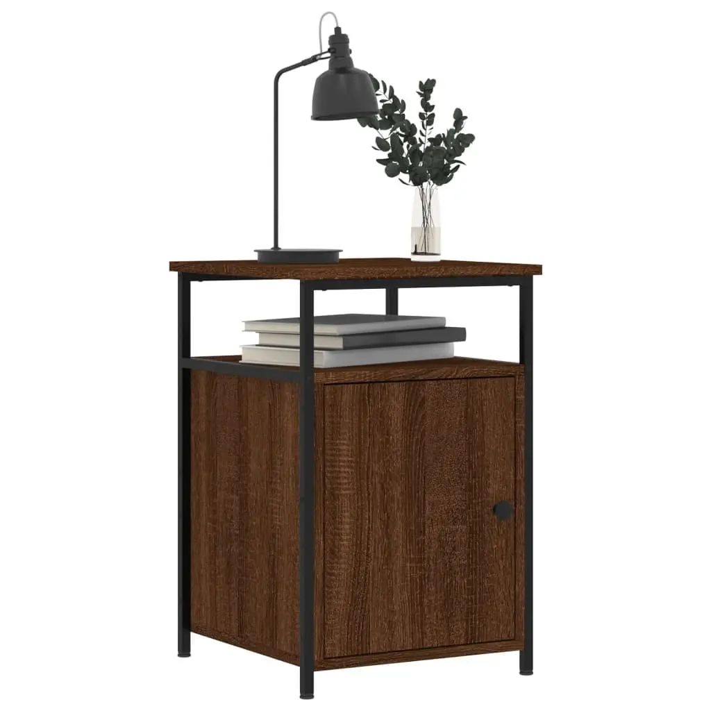 Bedside Cabinets 2 pcs Brown Oak 40x42x60 cm Engineered Wood Storage Tables
