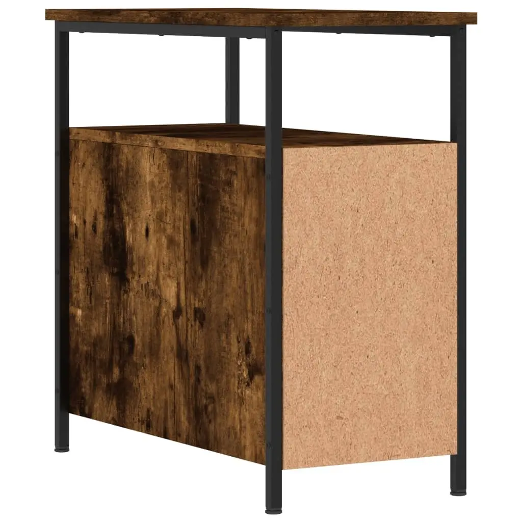 Bedside Cabinets Engineered Wood Smoked Oak 30x60x60 cm 2 Piece