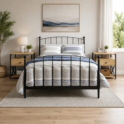 Functional Bedside Cabinets for Home - Set of Two