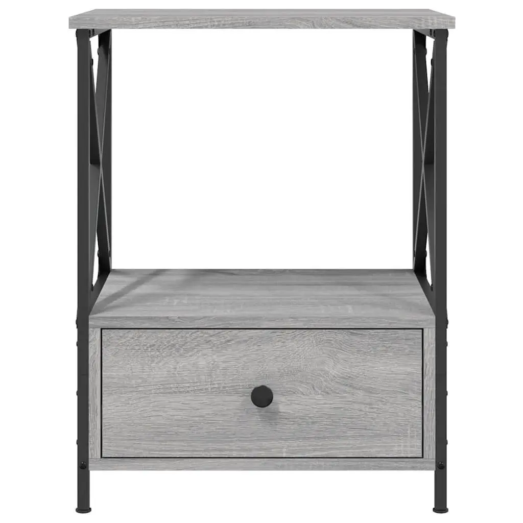 Bedside Tables 2 pcs Grey Sonoma 50x41x65 cm Engineered Wood Nightstand