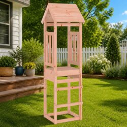 Wooden Play Tower 206.5cm for Home Use