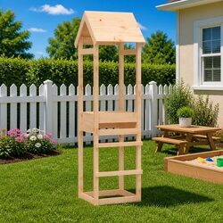 Ideal Wooden Play Tower for Your Backyard Playground