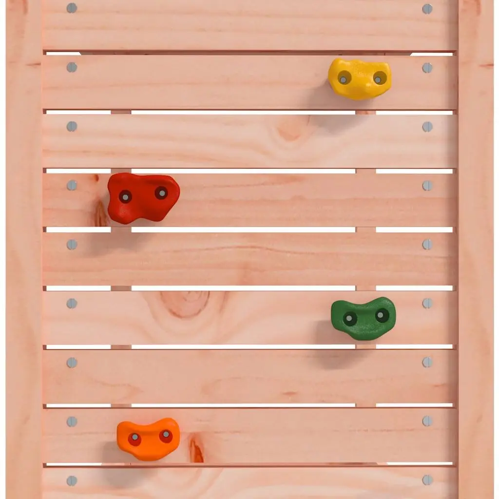 Wooden Outdoor Playset Douglas Wood Rockwall Ladder Brown 53 x 46.5 x 169 cm