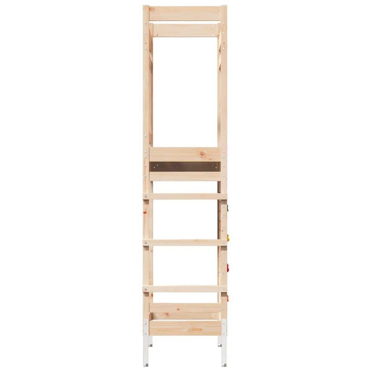 Outdoor Play Tower Wooden Natural Brown 85 x 53 x 207 cm